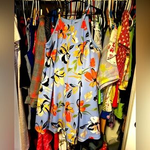Vince Camuto floral patterned fit and flair dress. Size 18.